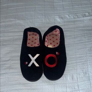 Black XO Slip-On Shoes